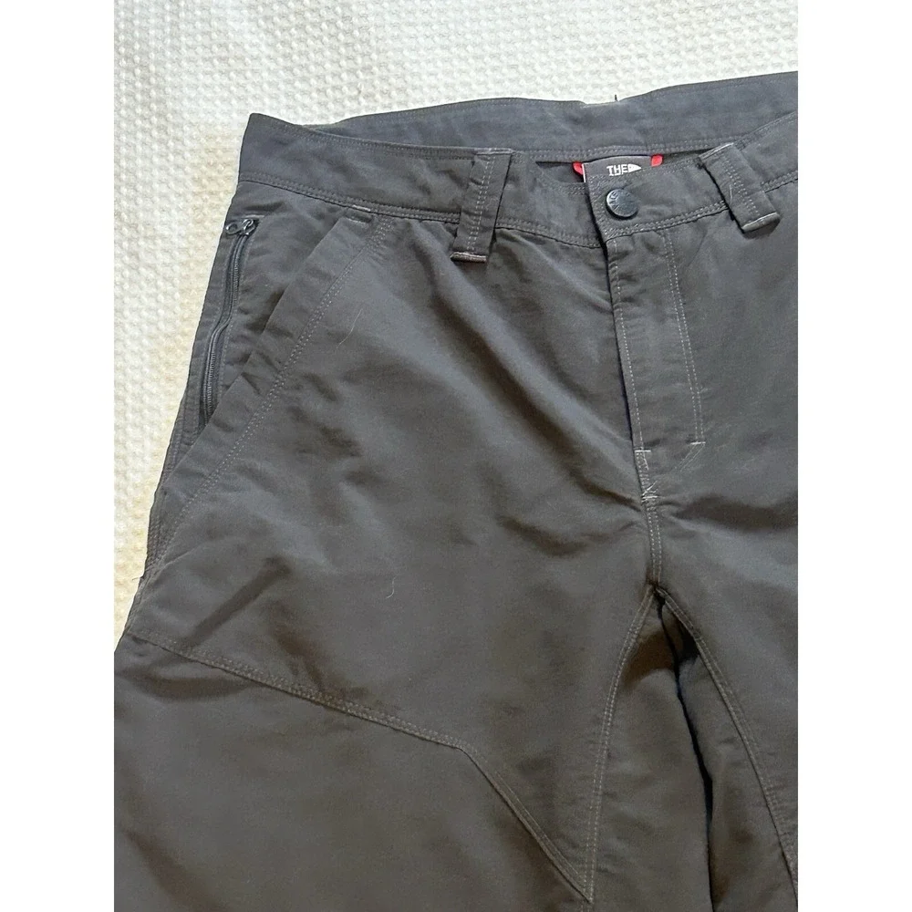 The North Face Men's Shorts Size 32 Nylon - Outdoor Hiking Charcoal Gray AXEZ